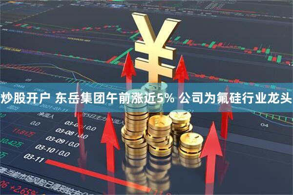 炒股开户 东岳集团午前涨近5% 公司为氟硅行业龙头